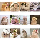 Алмазная 5D картина сделай сам, милая коричневая вышивка с кроликом, Алмазная мозаика с квадратными и круглыми стразами, вышивка крестиком, домашний декор, подарок