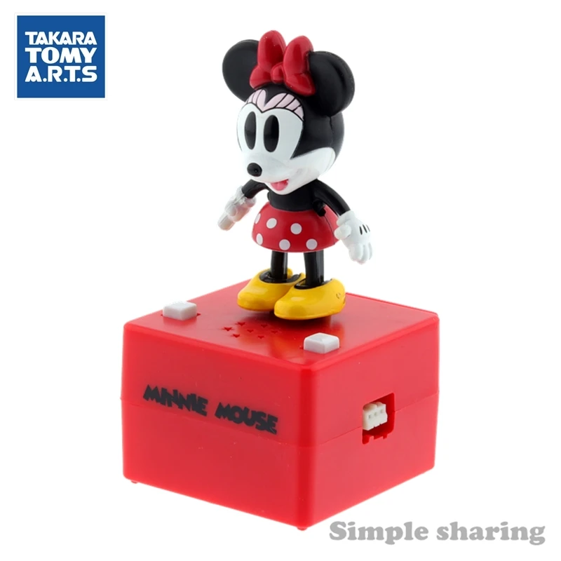 TAKARA TOMY arts popn шаг pixar Дисней фигурка Детские игрушки Аниме Дети Кукла Минни мышь