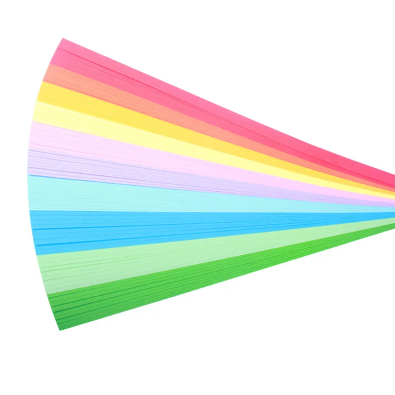 90 шт./лот 10 цветов Смешанная бумага для рукоделия Складная Счастливая звезда