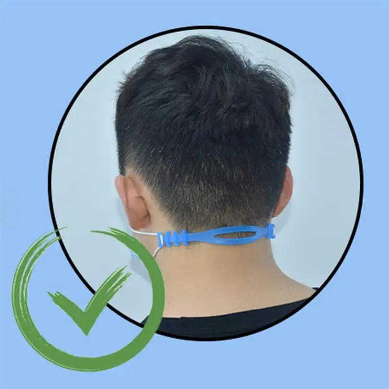 

6PCS Multicolor Mask Ear Grip Anti-skid Size Adjustable Silicone Ear Hook Grip Ear Protector Mask Ear Grips Extension Hook