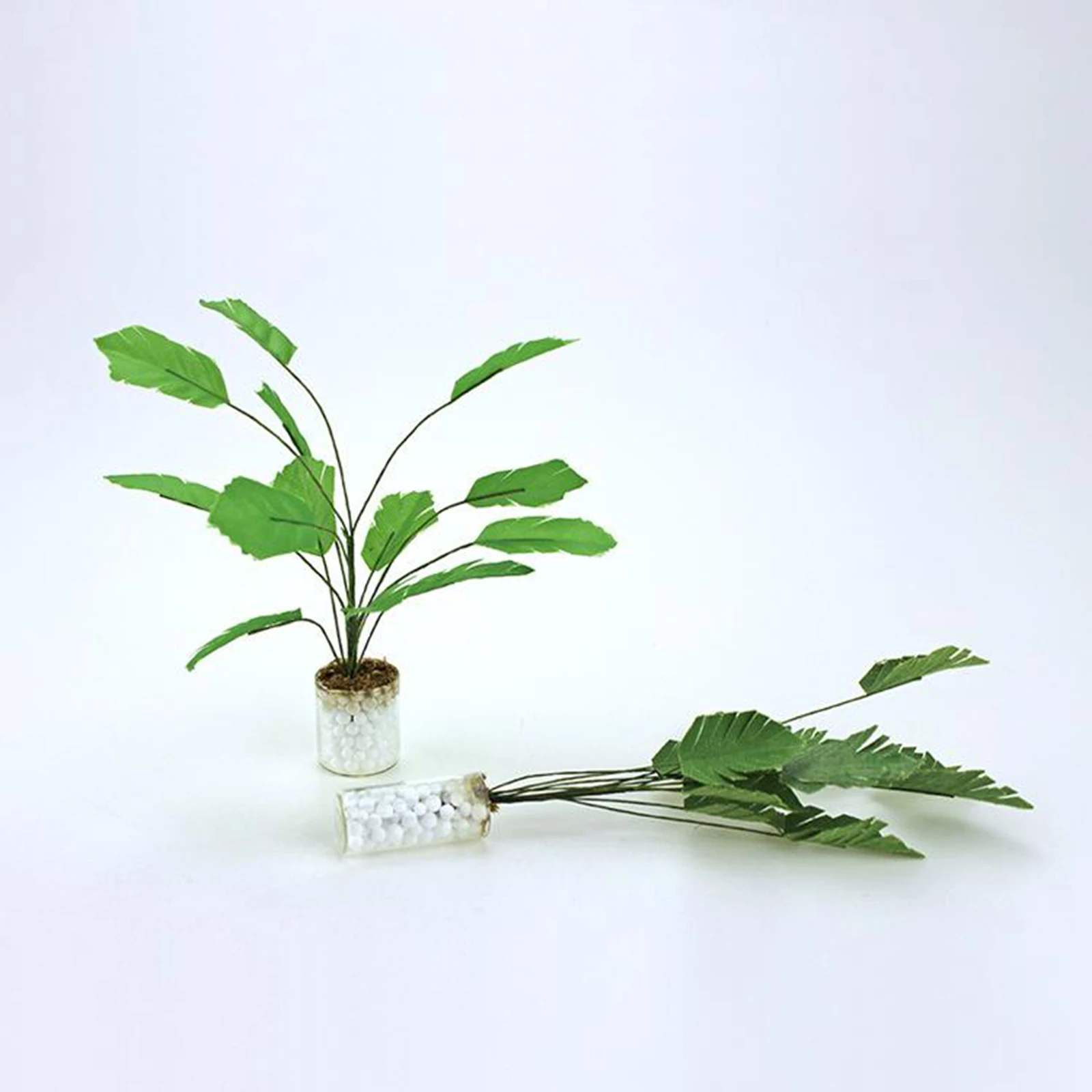 

1/12 Dollhouse Miniatures Green Plant Potted Plant Tree Model Garden Decoration Ornament for Dollhouse Decor