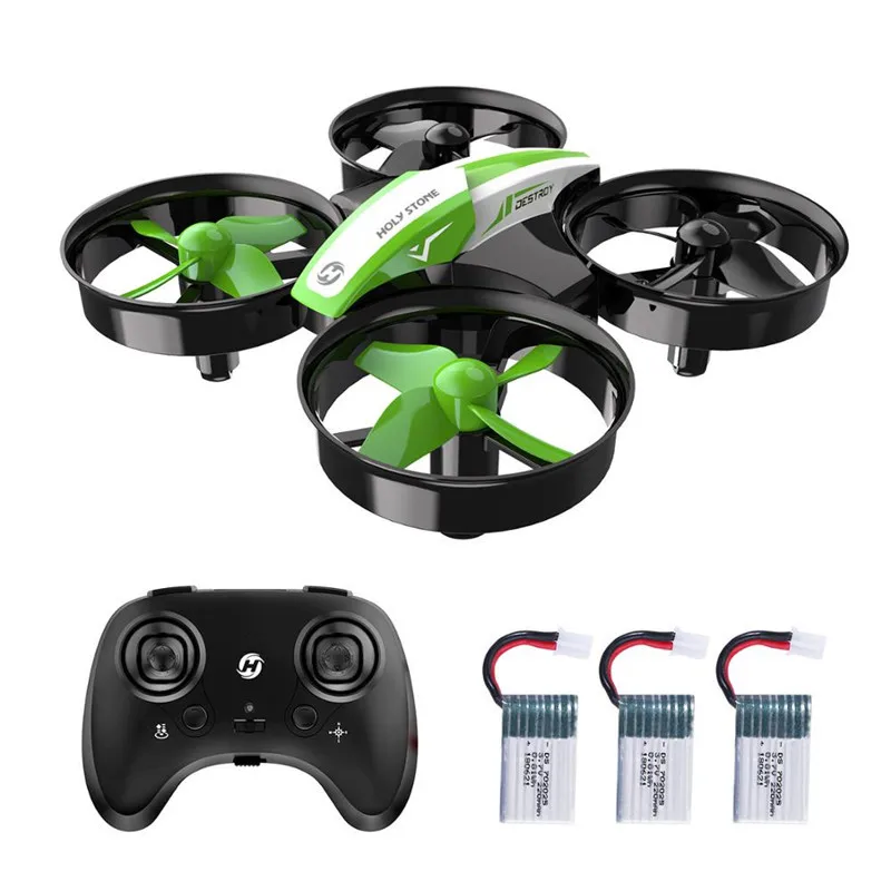 Holy Stone HS210 Mini RC Drone Toy Headless Drones Mini RC Quadrocopter Quadcopter Dron One Key Land Auto Hovering Helicopter - Цвет: Mini Drone GN