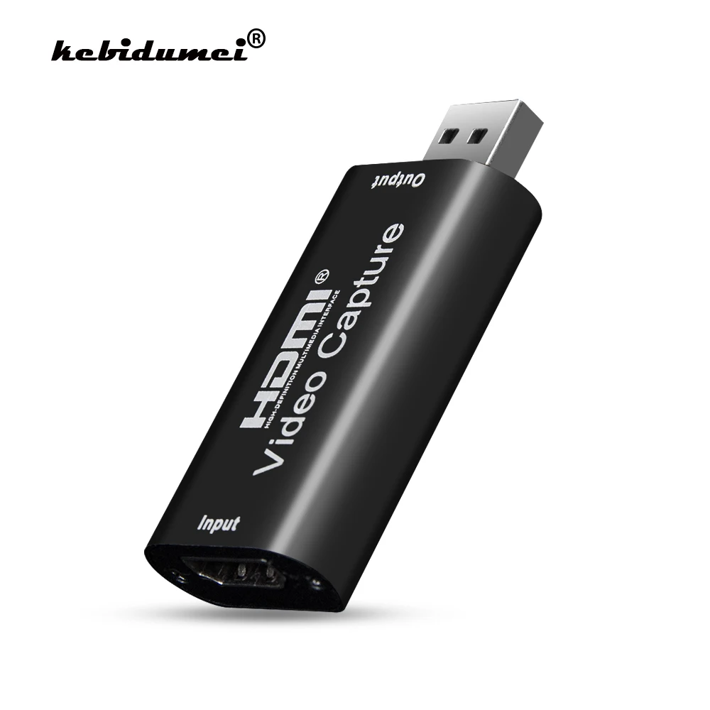 HDMI совместимость с USB 2 0 Карта видеозахвата Mini 4K 1080P совместимый игровой записи