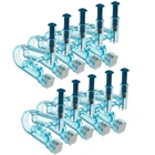 1-5 шт. синий пистолет Для Пирсинга Ушей одноразовый дезинфицирующий безопасный пистолет для пирсинга серьги-гвоздики зажим для носа ювелирные изделия для тела инструменты для пирсинга