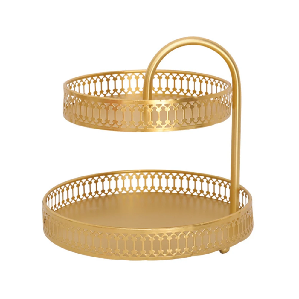 

Поднос для закусок, поднос для ювелирных изделий, полка для хранения десертов с двойной палубой в нордическом стиле для дома. Свадебное укра...