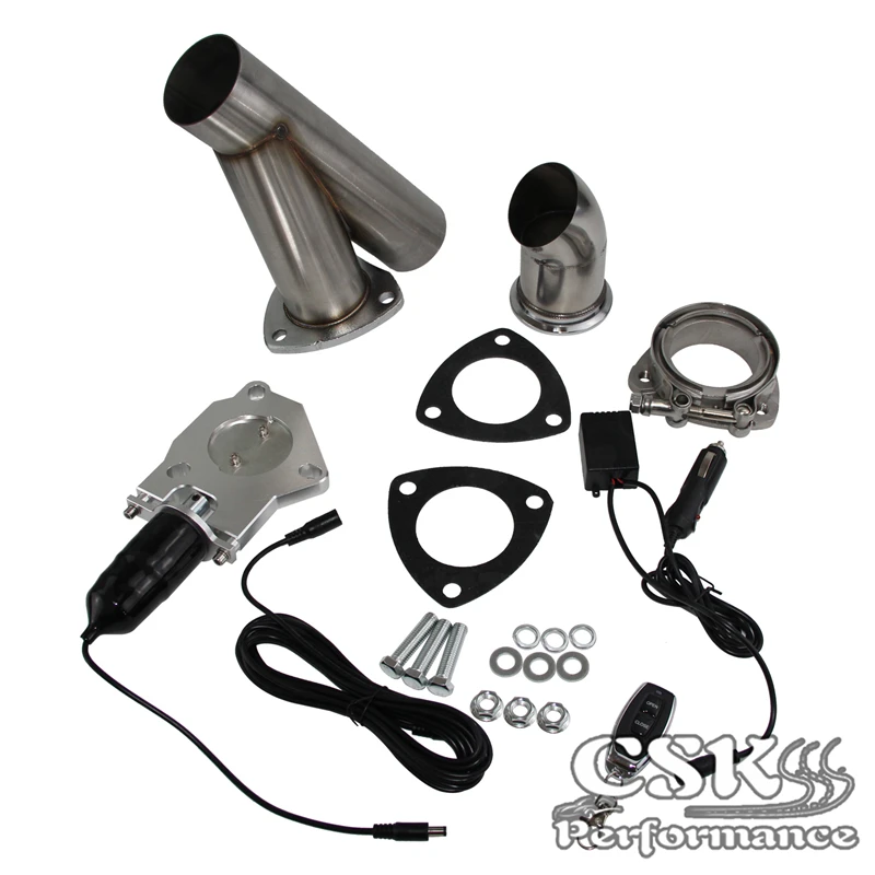 2 &quot/2 25&quot/2 5 &quot/3&quot двойной выхлопной Catback Downpipe вырез e cut клапан системы
