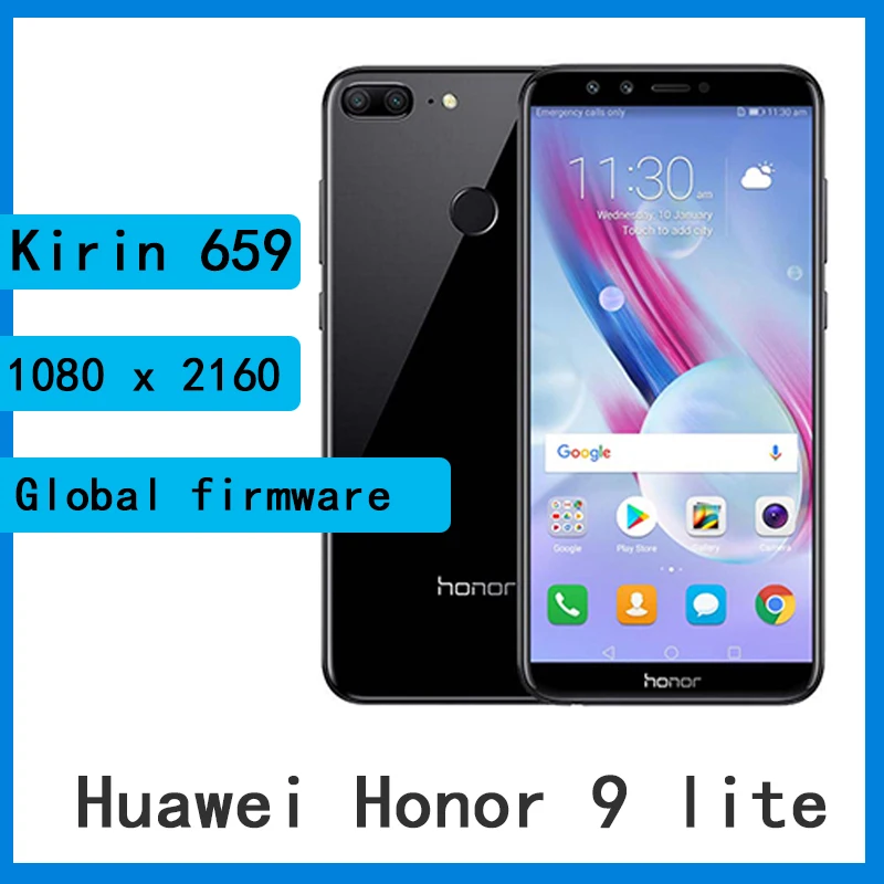 Смартфон Huawei Honor 9 lite Kirin 659 4 + 32 ГБ 5 65 дюйма IPS Google Play Store EMUI 8 0|Смартфоны| |