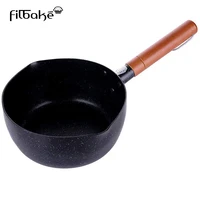 filbake soup pot 4 size nonstick saucepan granite coating sauce pan with wooden handle straining aluminum milk pan cookware
