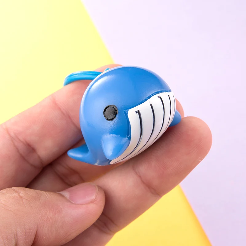 С рисунком в виде китов цепочка для ключей Kawaii Дельфин автомобильный брелок
