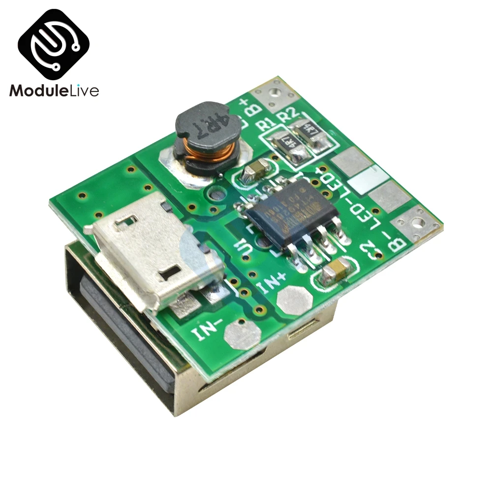 Повышающий Модуль питания постоянного тока 5 В защитная плата для зарядки