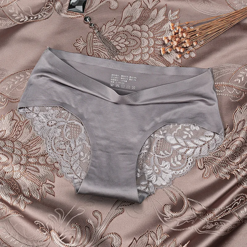 Женские роскошные кружевные лоскутные сексуальные трусики бесшовное женское