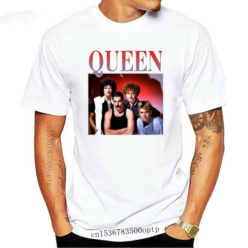 

New Queener T-Shirt 2021 Freddieer Hot Mercurylyer Famous Singer Rocktck MEN'S Black S-3XL Harajuku Summer 2021 Tshirt