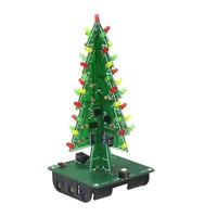newest arrival diy electronic christmas tree kit led flash light handmade creative holiday gift accessories