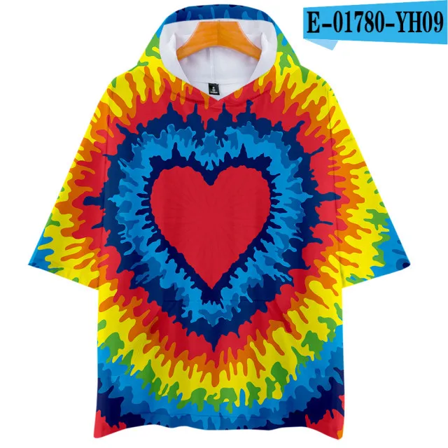 3d-5303 3D Tie Dye Flashbacks Толстовка Футболка мужская женская цветная психоделическая Футболка модная Harajuku фирменная футболка одежда - Цвет: 3d-5303