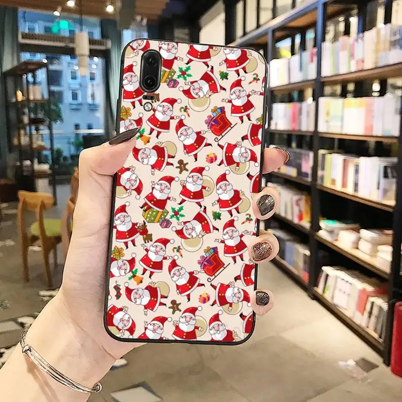 

Christmas Santa Claus snow Phone Case For Huawei honor Mate P 10 20 30 40 Pro 10i 9 10 20 8 x Lite