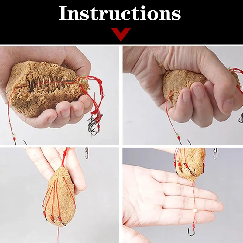 2 шт./лот рыболовные крючки приманки ловушка кормушка клетка острый Рыболовный