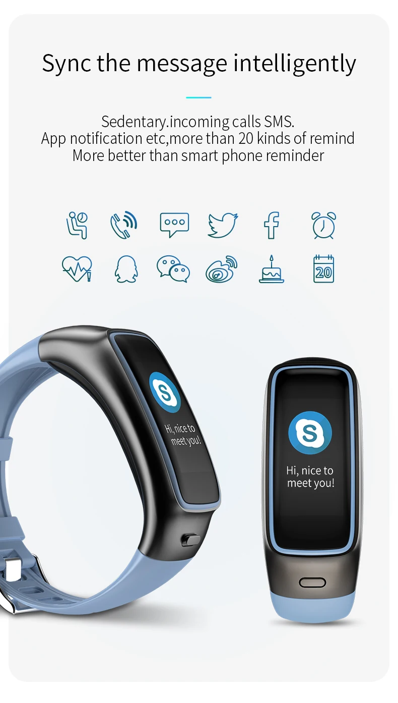 TB02 Bluetooth наушники умный браслет 2 в 1 шумоподавление с микрофоном 0,9" пульсометр кровяное давление смарт-браслет музыкальные гарнитуры
