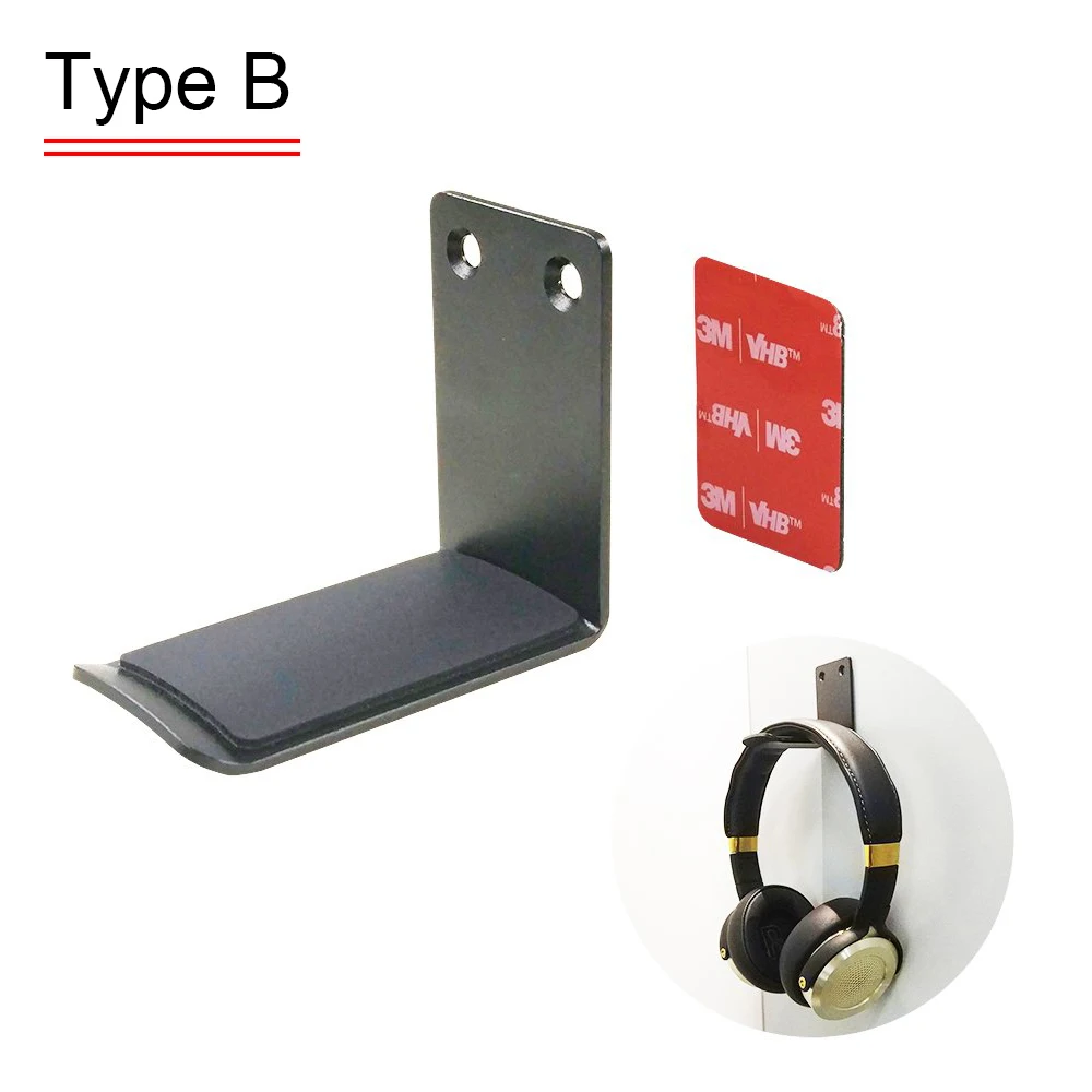 Вешалка для наушников 2 шт. держатель гарнитуры алюминиевый крючок с прочной