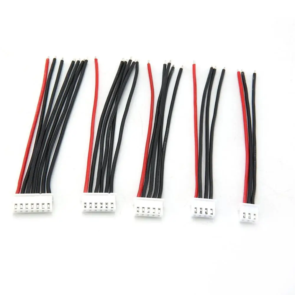 Hot 5pcs/lot 100MM 22AWG Plug RC Lipo Battery Balance Charger 2s 3s 4s 5s 6s Cable Line For IMAX B3 B6 | Игрушки и хобби