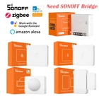 Смарт-переключатель SONOFF Zigbee 3,0 Mini ZBMINI, датчик движениятемпературы и влажности, датчик двери окна для ZBBridge Alexa Google Home