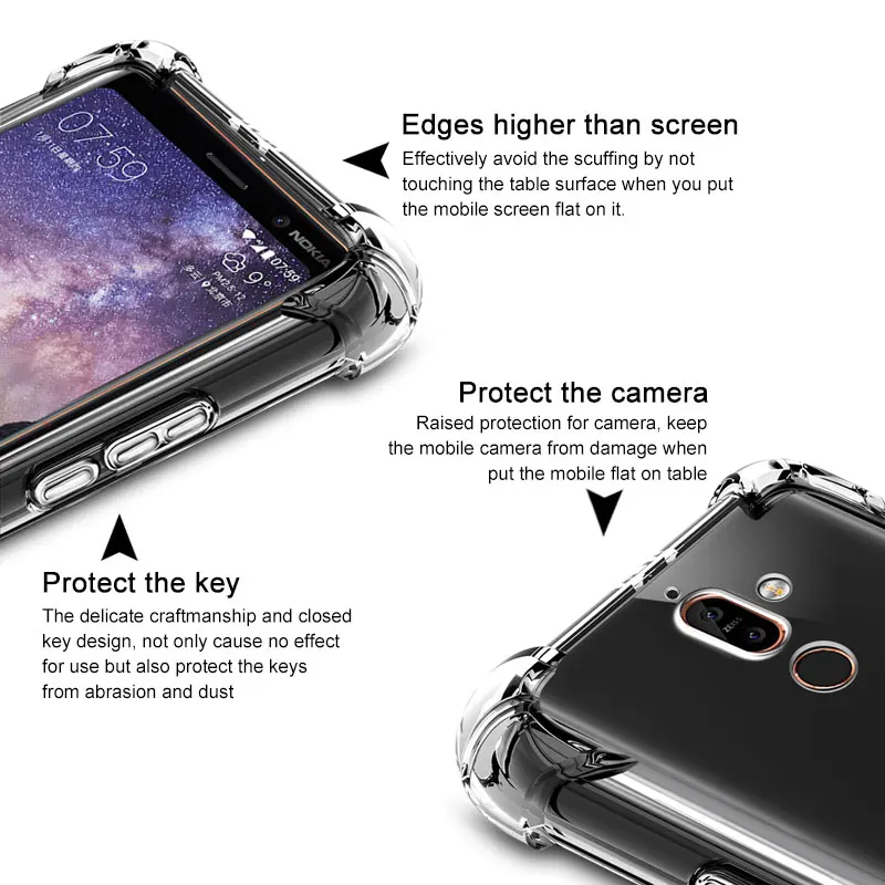 IMAK уголки подушка безопасности ударопрочный чехол для Nokia X71 9 2 6 7 8 Sirocco X3 X5 X6 X7 3 1 5