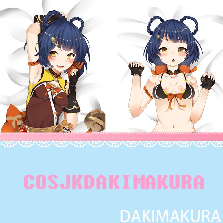 

Наволочка для подушки Game Genshin Impact Xiangling Dakimakura Loli, наволочка для обнимания тела, наволочка для подушки, постельное белье, подарок для косплея