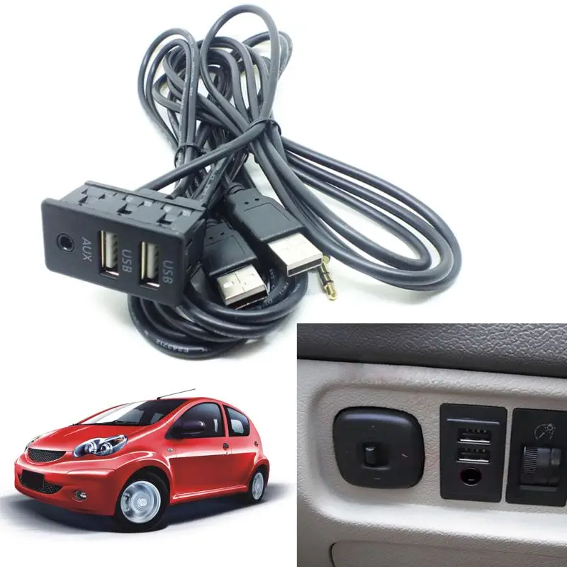 1 5 м автомобильный утопленный кронштейн AUX USB порт Панель Автомобильная лодка