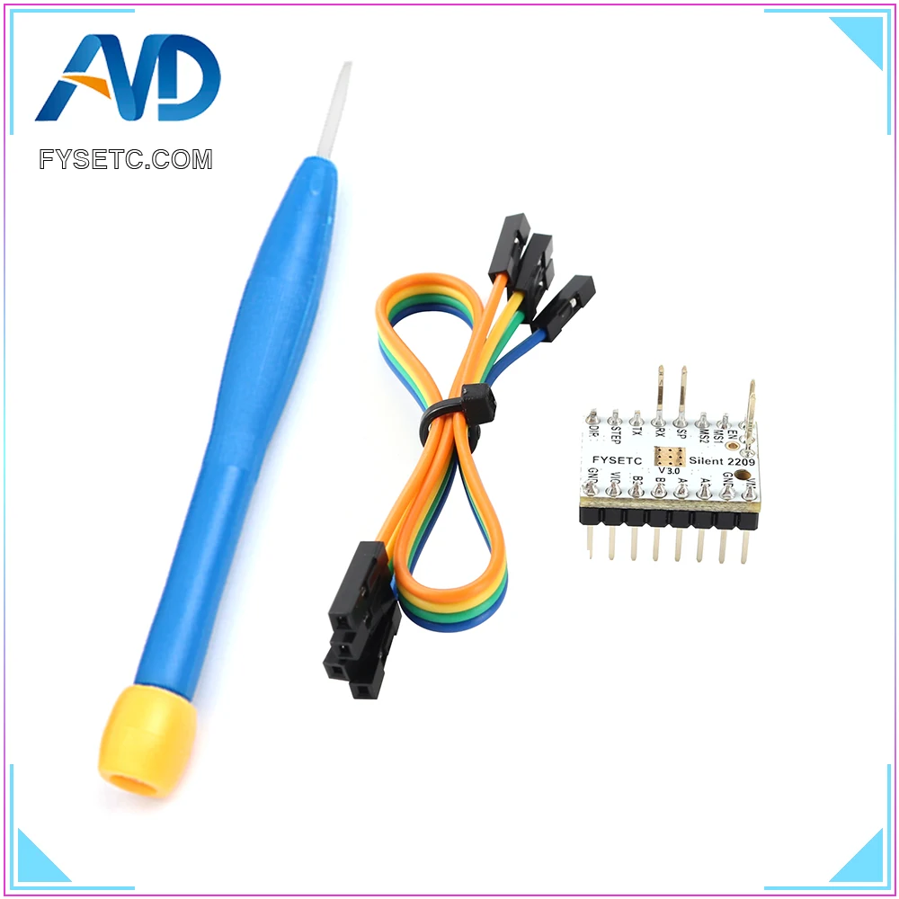 5 шт. TMC2209 v3.0 части 3D-принтера шаговый двигатель драйвер Stepsticks бесшумный драйвер 256 микрошаги ток 2.8A пик VS TMC2208