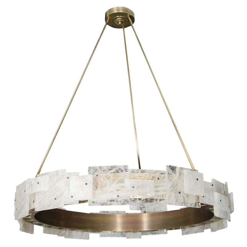 

Simple post-modern creative snowflake glass living room chandelier art bedroom study designer model room lamp