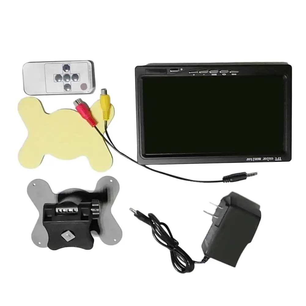 7 дюймовый HD LED сенсорный экран дисплей AV/VGA/HDMI монитор безопасности США Plug