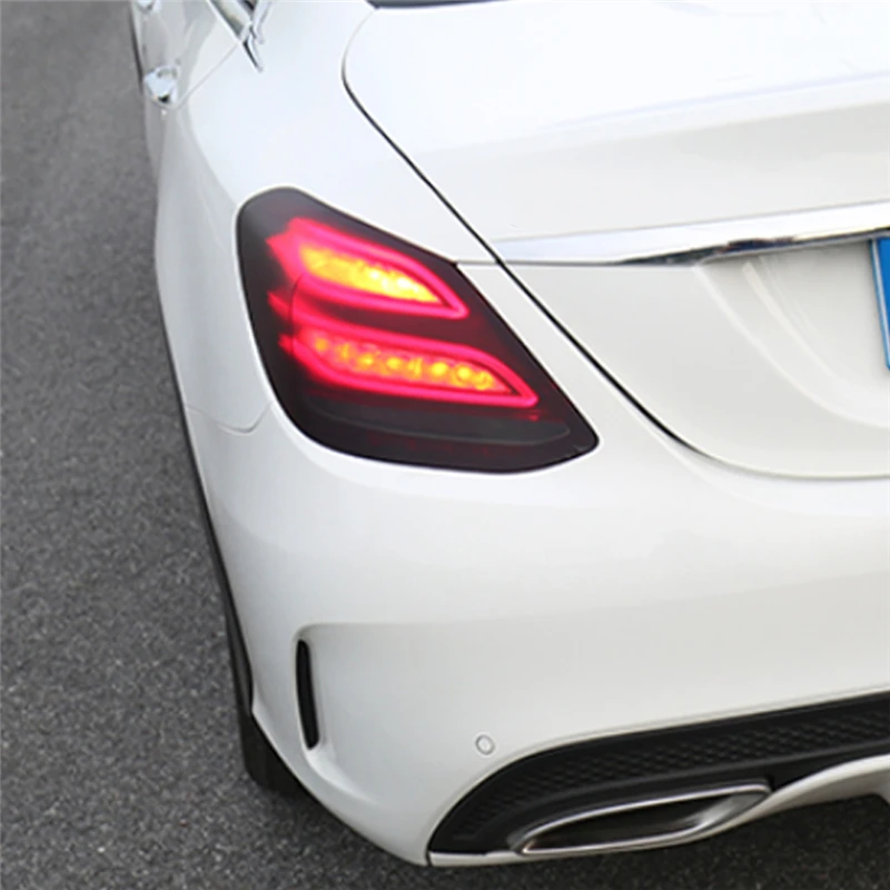 Для Mercedes Benz E Class W213- автомобильная пленка на задний фонарь, пленка на задний светильник, Дымчатая черная наклейка, аксессуары