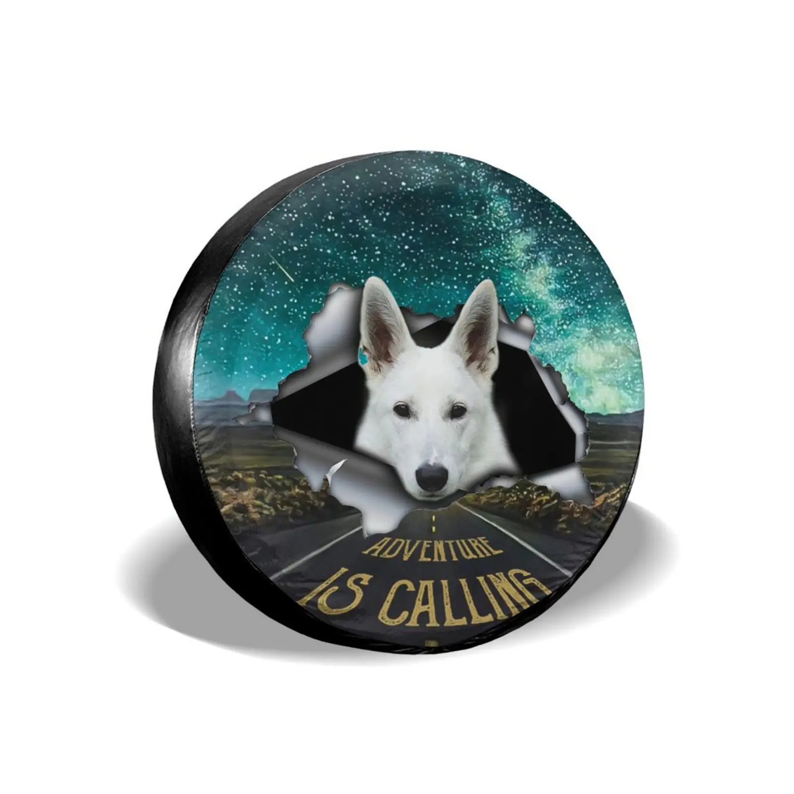 

Compass Tire Cover Universal Spare Wheel Tire Cover Wheel Covers for Trailer RV SUV Truck Camper Travel Trailer Accessories