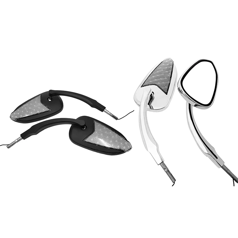 

Motorcycle Rearview Mirrors, Led Turn Signal Light Side Mirrors