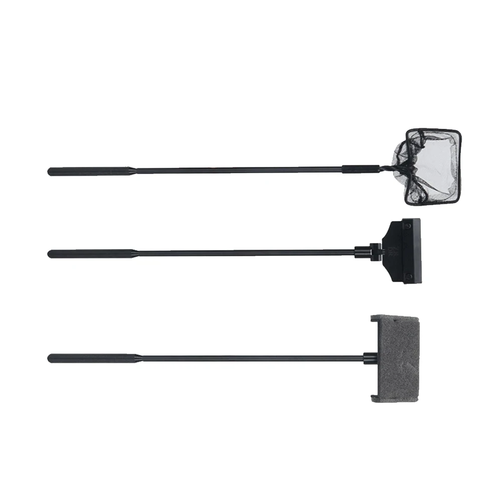 

Brush Scraper Cleaner Non Slip Portable Long Aquarium Cleaning Tool Kit Fish Tank Detachable Rod Moss Scrubbing Home 3 In 1