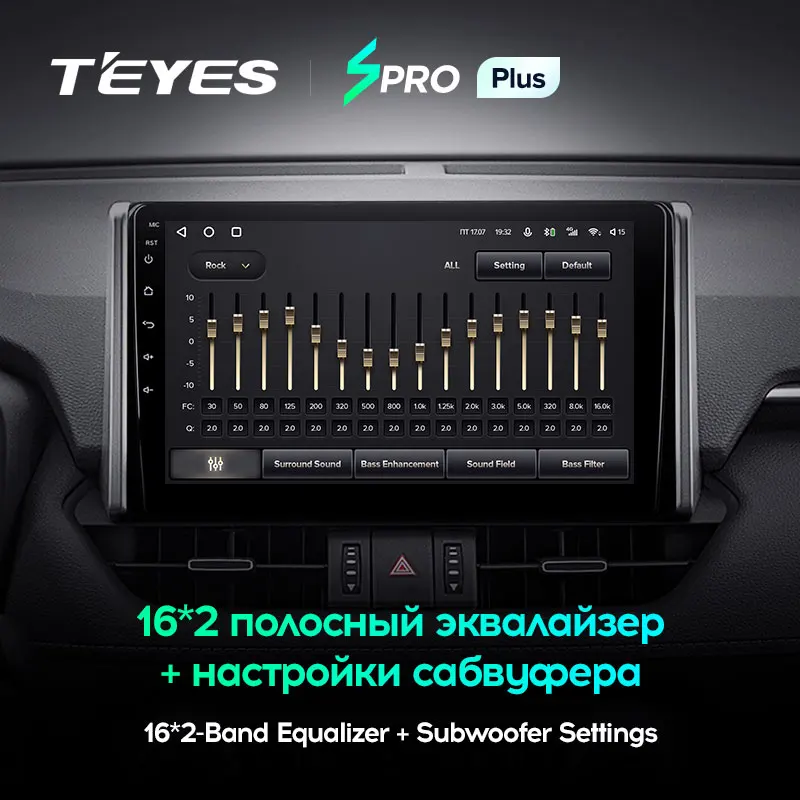 TEYES SPRO Plus Штатная магнитола For Тойота РАВ4 Toyota RAV4 XA50 2018 2020 Android 10 до 8 ЯДЕР 4 + 64ГБ 32EQ DSP