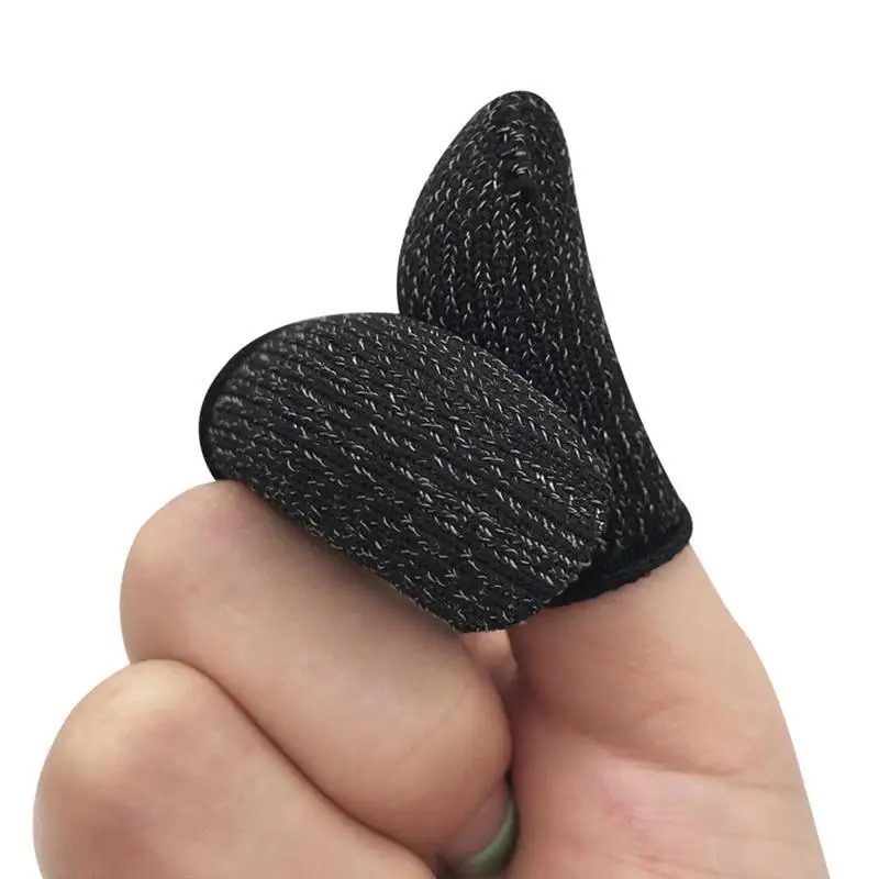 

10 Pcs Finger Sleeve Screen Touch Breathable Game Finger Cover Elastic Soft Finger Cot Anti-Sweat Thumb Protector For Phone