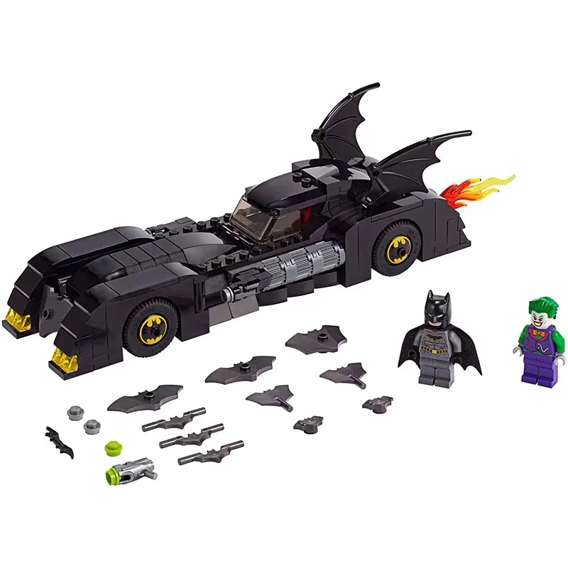 Batmaned super heros 354 шт преследованная Джокера Бэтмобиль установка chariot строительство