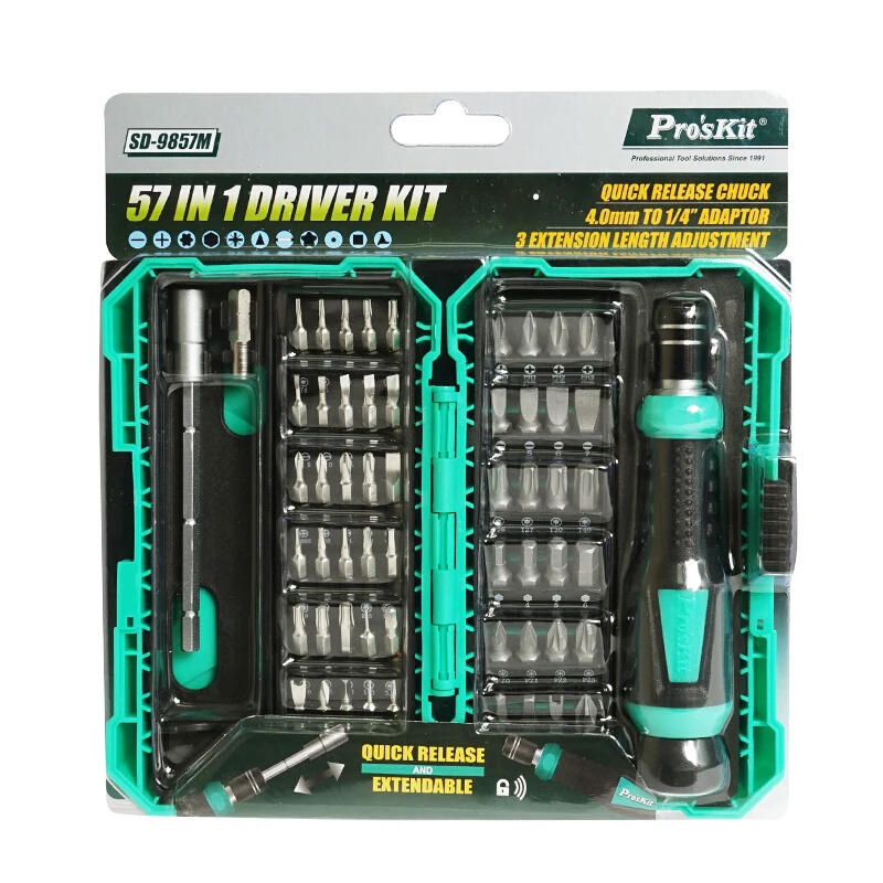 Pros'kit SD-9857m Многофункциональный 57 в 1 компьютерный прецизионный Набор отверток