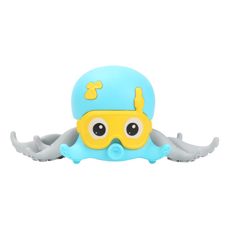 

Children Octopus Clockwork Toy Baby Bathing Bath Toys Rope Pulled Crawling Clockwork Octopus For Boys Girls Toy Gifts