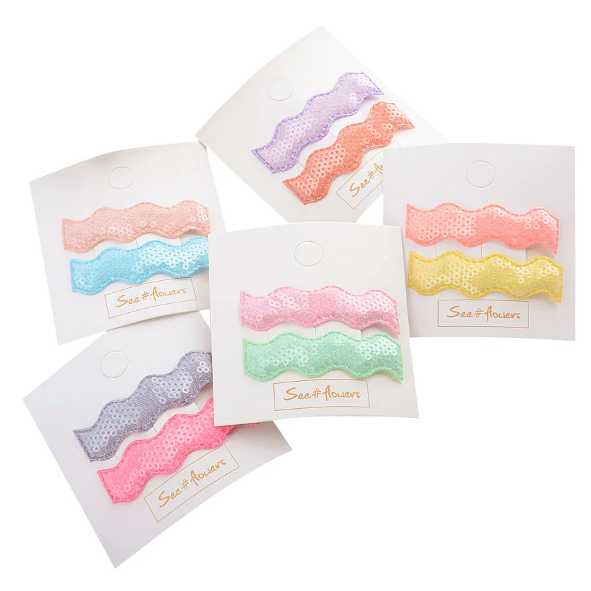 Детская простая шпилька для волос Корейская версия Марка дракона цвет блестки