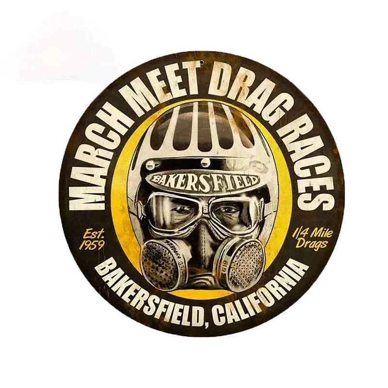 

Creative Car Sticker Decals for VINTAGE METAL GARAGE SIGN Motorcycle Car Bumper Window Stickers Vinyl Car Sticker13x13cm