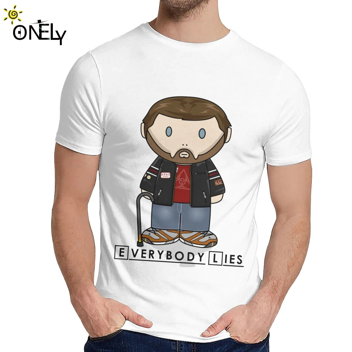 

Dr House MD Everybody Lies Minifolk T Shirt Fashion Crewneck Casual Unisex 100% Cotton Plus Size T Shirt