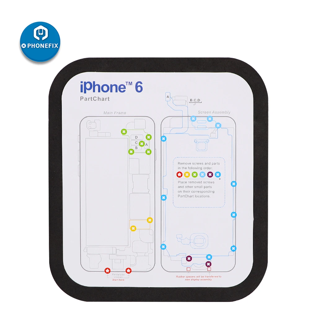 15 шт./лот магнитный коврик для винтов направляющий iPhone 6 6P 6S 6SP 7 7P 8 8P X XS MAX XR 11 11Pro Max