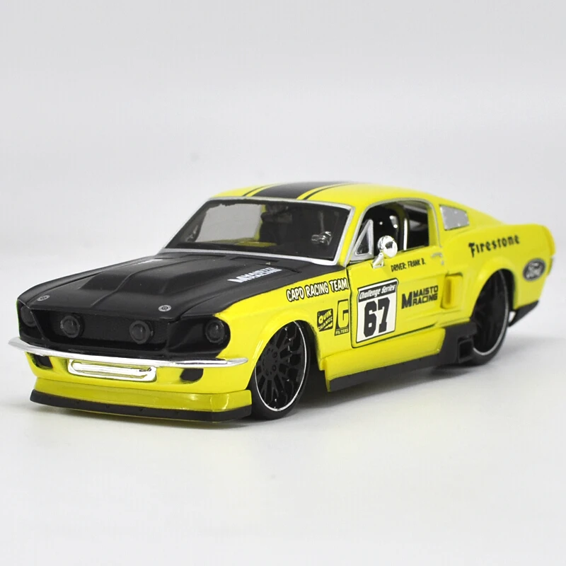 Maisto 1:24 Ford Mustang GT 1967 литая модель автомобиля игрушечные машинки модель винтажный автомобиль