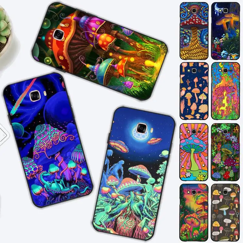

Rainbow Mushrooms Phone Case for Samsung J 2 3 4 5 6 7 8 prime plus 2018 2017 2016 core