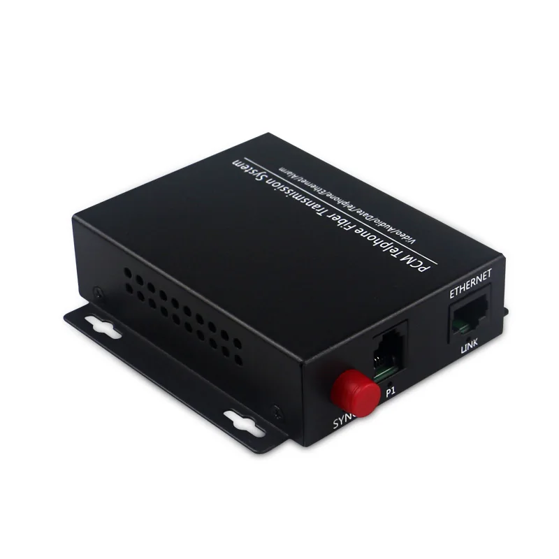 1 канал PCM Voice POTS phone (RJ11) line-Волоконный медиа конвертер волоконный телефонный