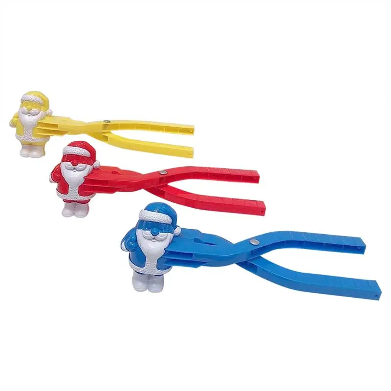 

3Pcs Lovely Snowball Clip Santa Claus Maker Clip Children Outdoor Winter Snow Sand Mold Tool Outdoor Fun Sports