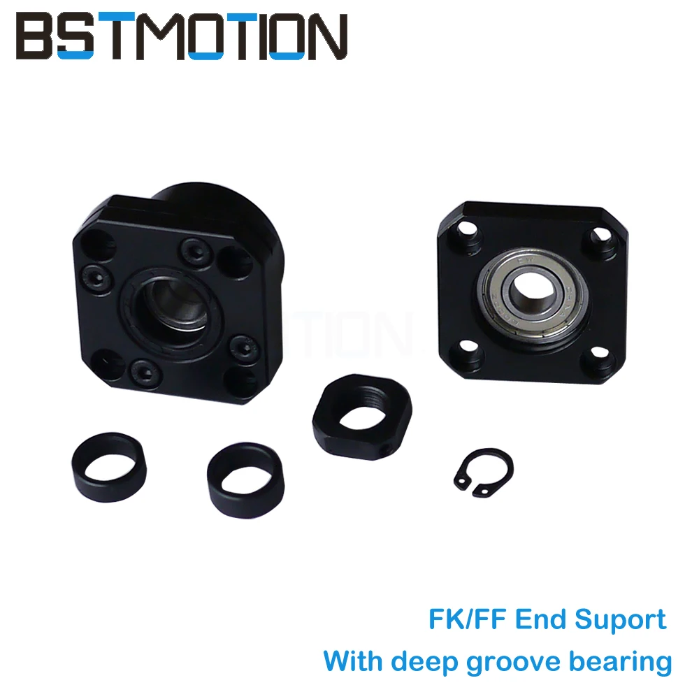 Шариковая винтовая пара концевой Поддержка FK10 FF10 FK12 FF12 FK15 FF15 FK20 FF20 блок для 1204 1605