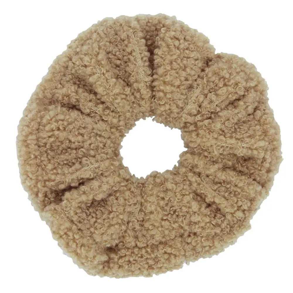 Пушистая веревка для волос из искусственного меха девочек милый плюшевый мишка