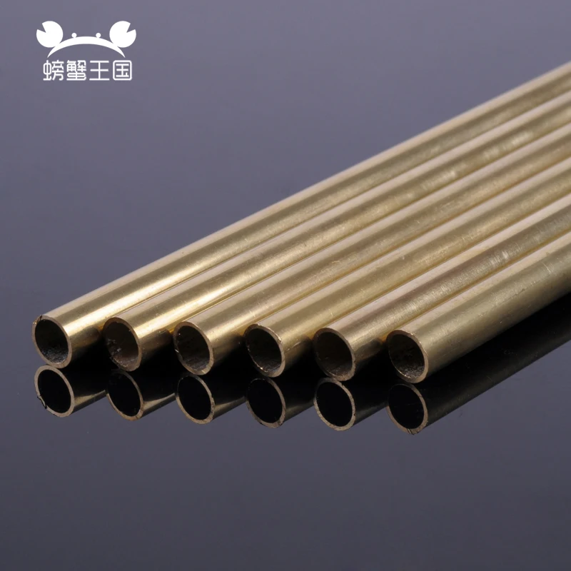 1 мм 7 латунные трубки Инженерная модель соединители труб Латунная Труба Круглый